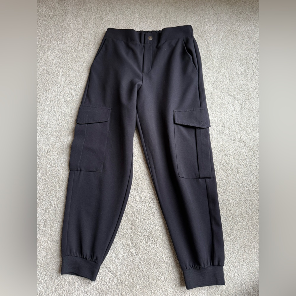 Zara Black Elastic Waist Pants